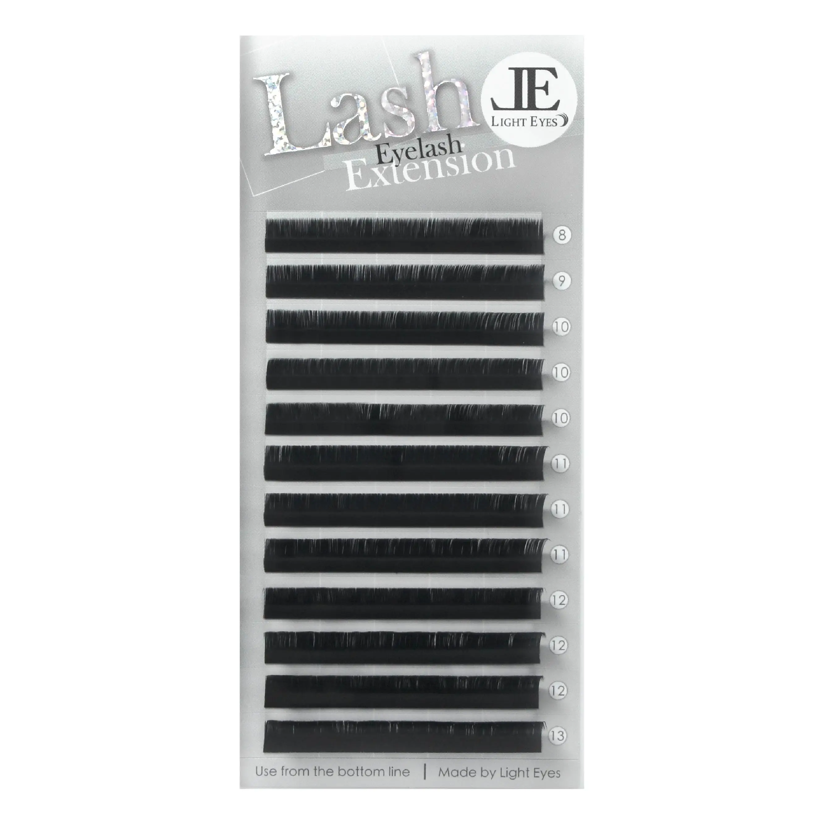

LIGHTEYES Unique Curl LL Faux Mink Lashes Extension Eyelash, Black