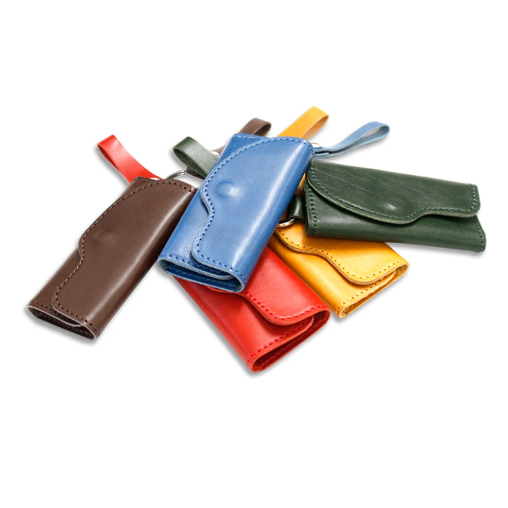 
[ TOCHIGI LEATHER ] Trifold Key Holder - Made in Japan 