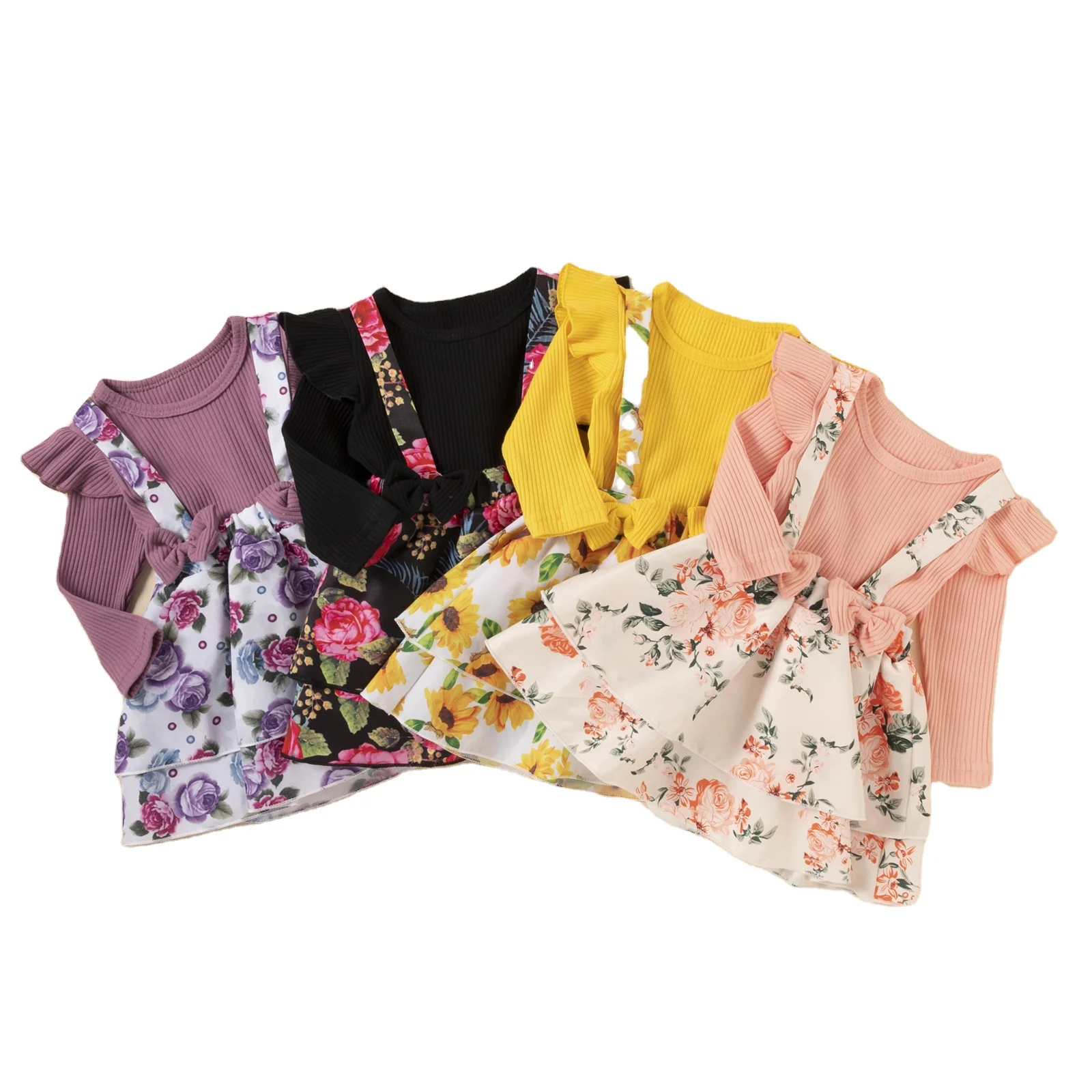 

New style high quality girl skirt baby clothes outfit newborn floral baby skirts set, Picture
