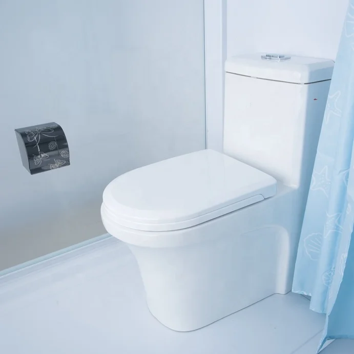 
combo function rectangle portable shower and toilet cabin 