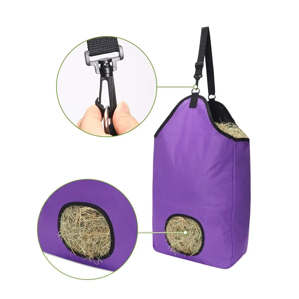 Heavy Duty Goat Horse Feeding Hay Bag Water Proof Fabric Nylon Bale Bag