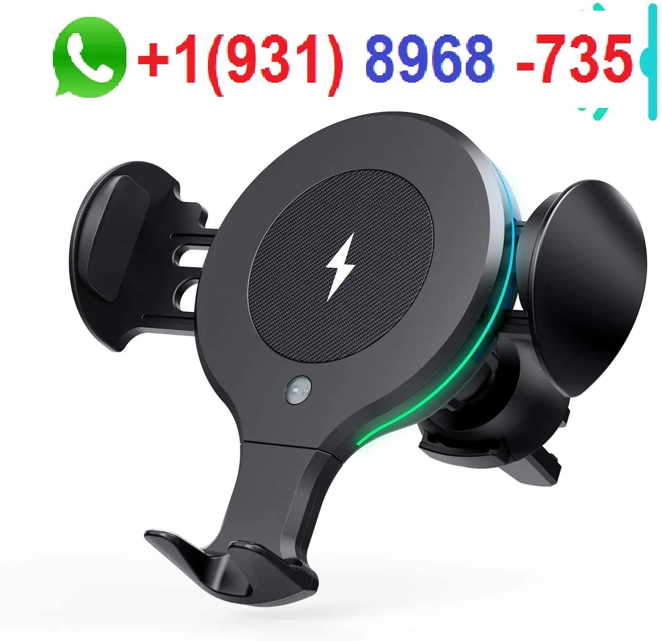 
OLA - APPLUS Wireless Car Charger Automatic Sensor Car Phone Holder 10W Qi Fast Charging Auto-Clamping mount Air Vent Dash 