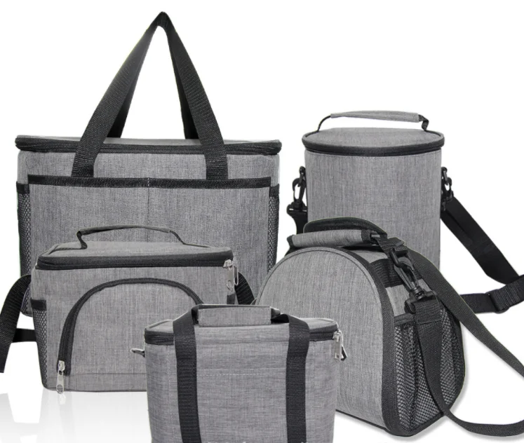 

Large Lunch Bag Insulated Lunch Box Soft Cooler Cooling Tote for Adult Men Women 24 Can 15L Grey, Nature/customized color