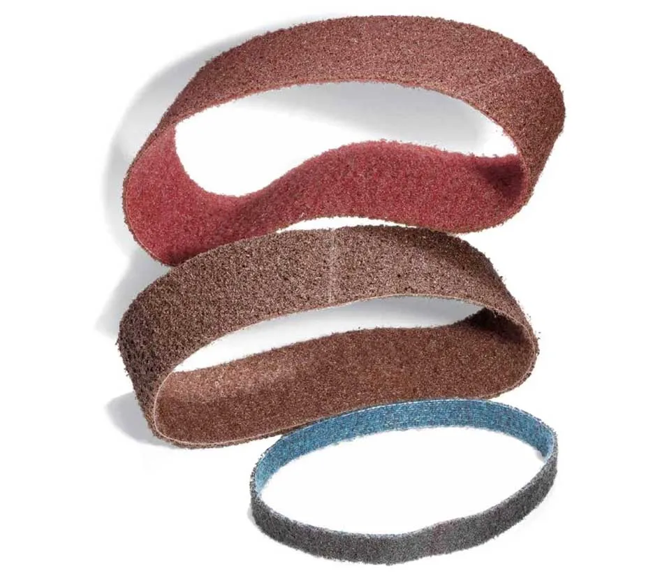 Free Sample Good Quality Surface Condition Non Woven Sanding Belts Polishing Belts