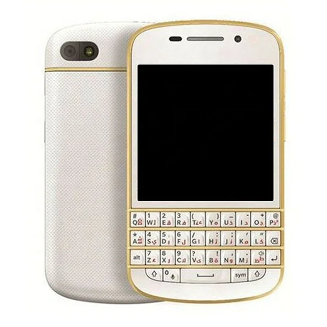 

Free Shipping For Blackberry Q10 GOLD Original Cheap Unlocked GSM Full Keyboard QWERTY Touchscreen Mobile Cell Phone Smartphone