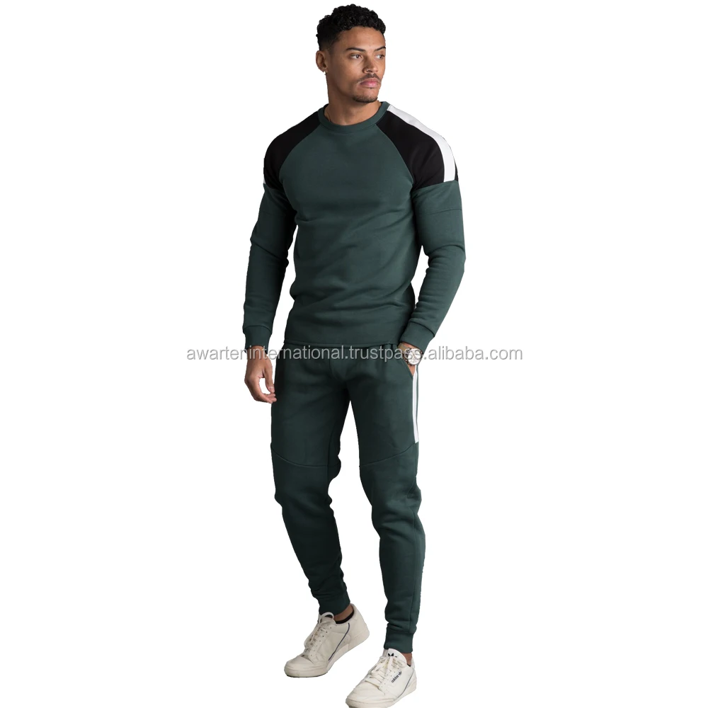 Men's Casual Side Stripe Slim Fit Fashion Tracksuit/sports Running