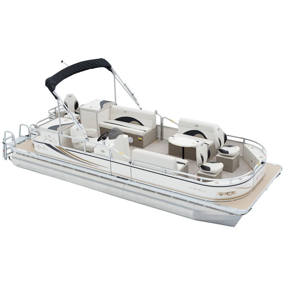 

RTS KINLIFE 24 foot saltwater pontoon boats boat with fishing package for sale, Customized color