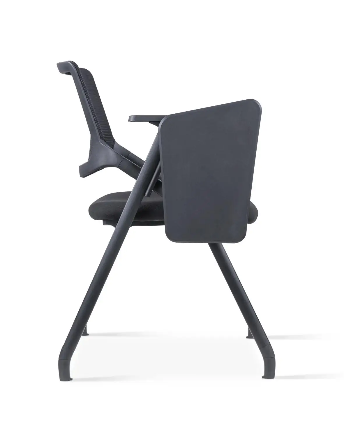 Modern Foldable Chair With Writing Table Attached Mesh Back Office