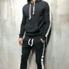 Wholesale Blank Track suits Design Your Own jogging Men Jogger Sweat suits with side stripes