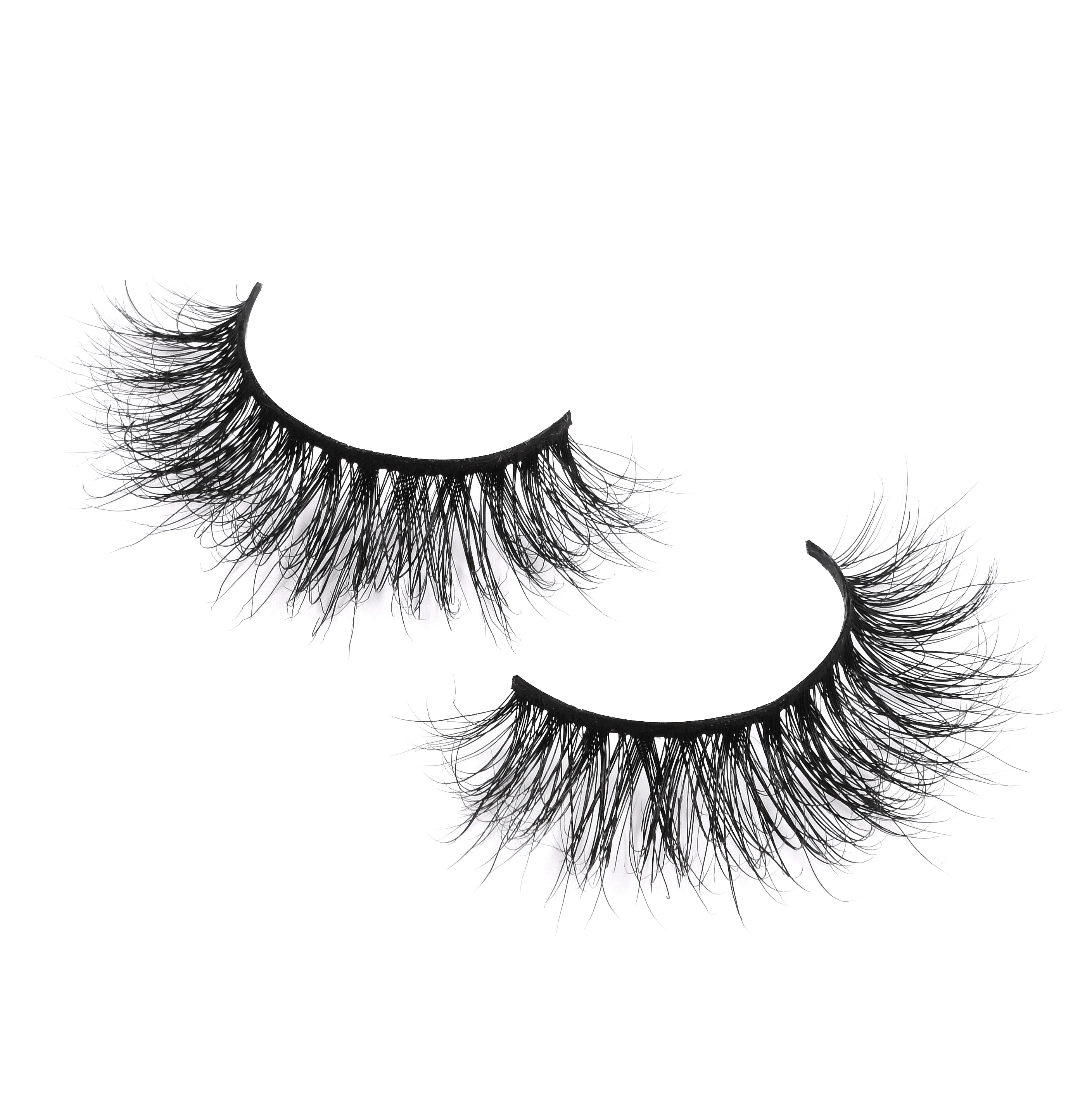 

2020 new design custom band private label of 3D mink lashes, Black