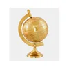 Brass Plated World Map Globe