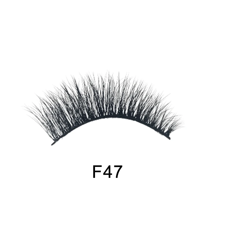 

Private Label False Synthetic Silk Eyelashes Cruelty Free Vegan 3D 15mm Faux Mink Lashes