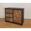Mango Wood Three Drawer One Door Sideboard