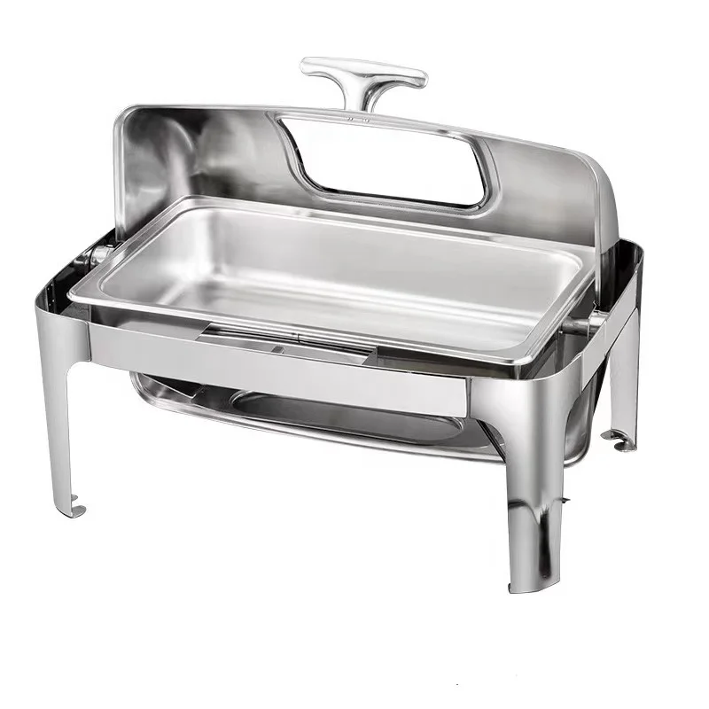 

Wholesale Stainless Steel Hotel Restaurant Chafing Dish Catering Equipment Buffet Chafer Set Food Warmer