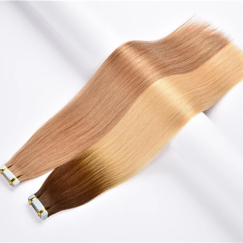 

Balayage Injected Tape In Hair Blond Beat European Human Hair Skin Weft Tape Seamless Invisible Weft Adhesive Wholesale Sample