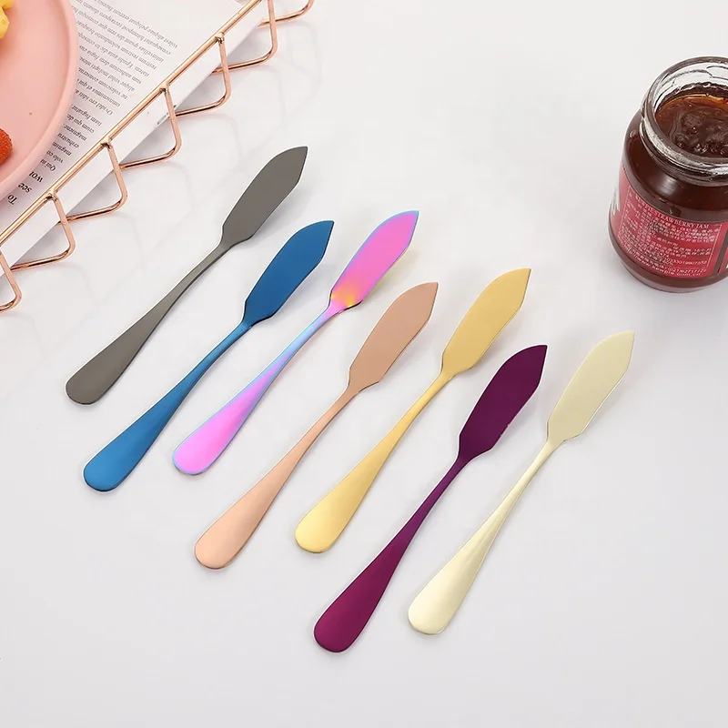 

Butter Knife Stainless Steel Cheese Slicer Sandwich Butter Spreading Western Cutlery Breakfast Dessert Cream Cake Dinnerware