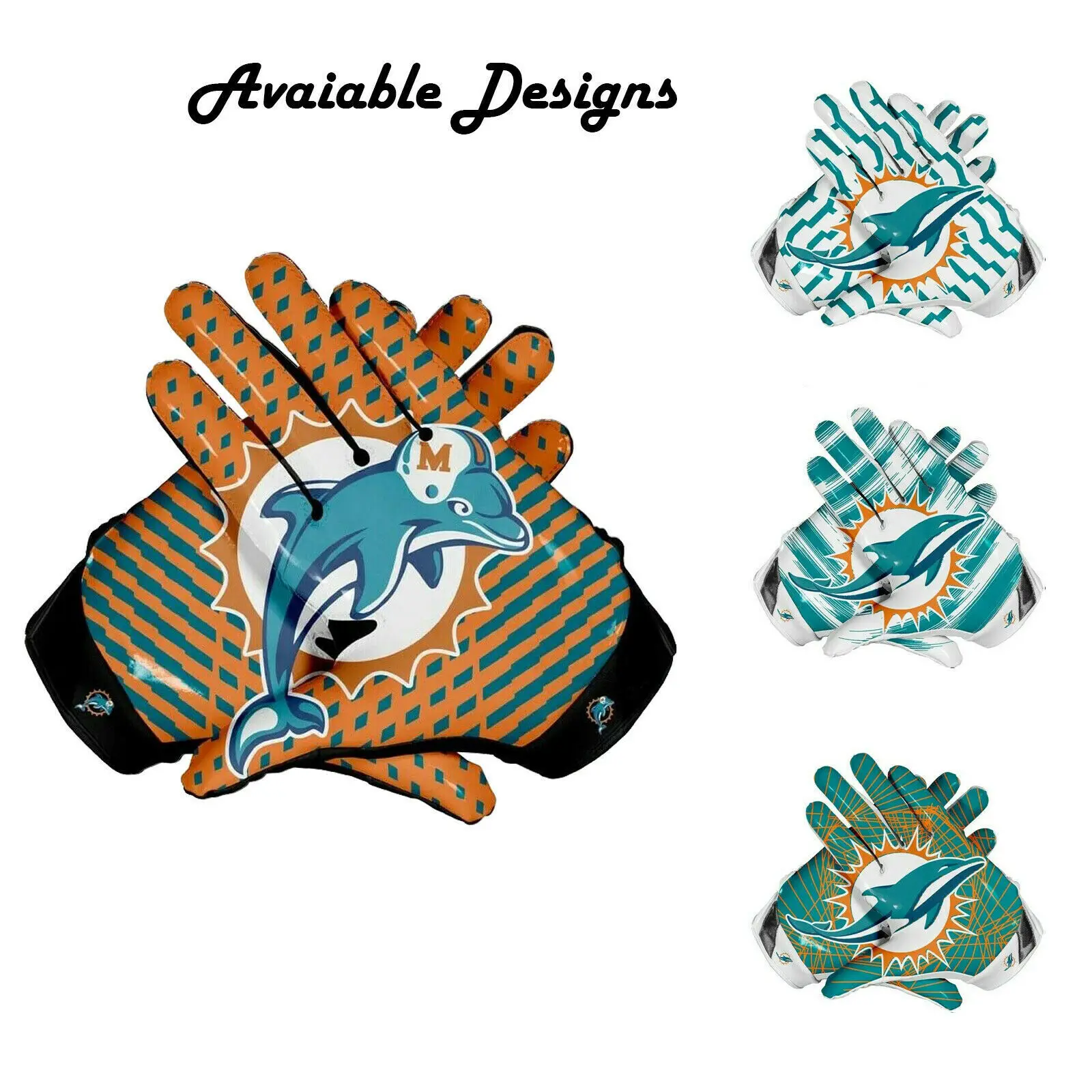 American Football Receiver Gloves Customized Printed - Buy Customized