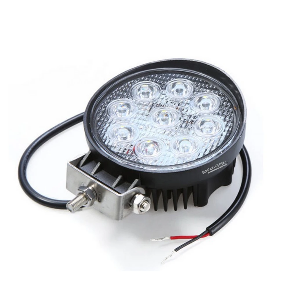 
Super bright 27W led work lamp square round 27w led working light offroad 