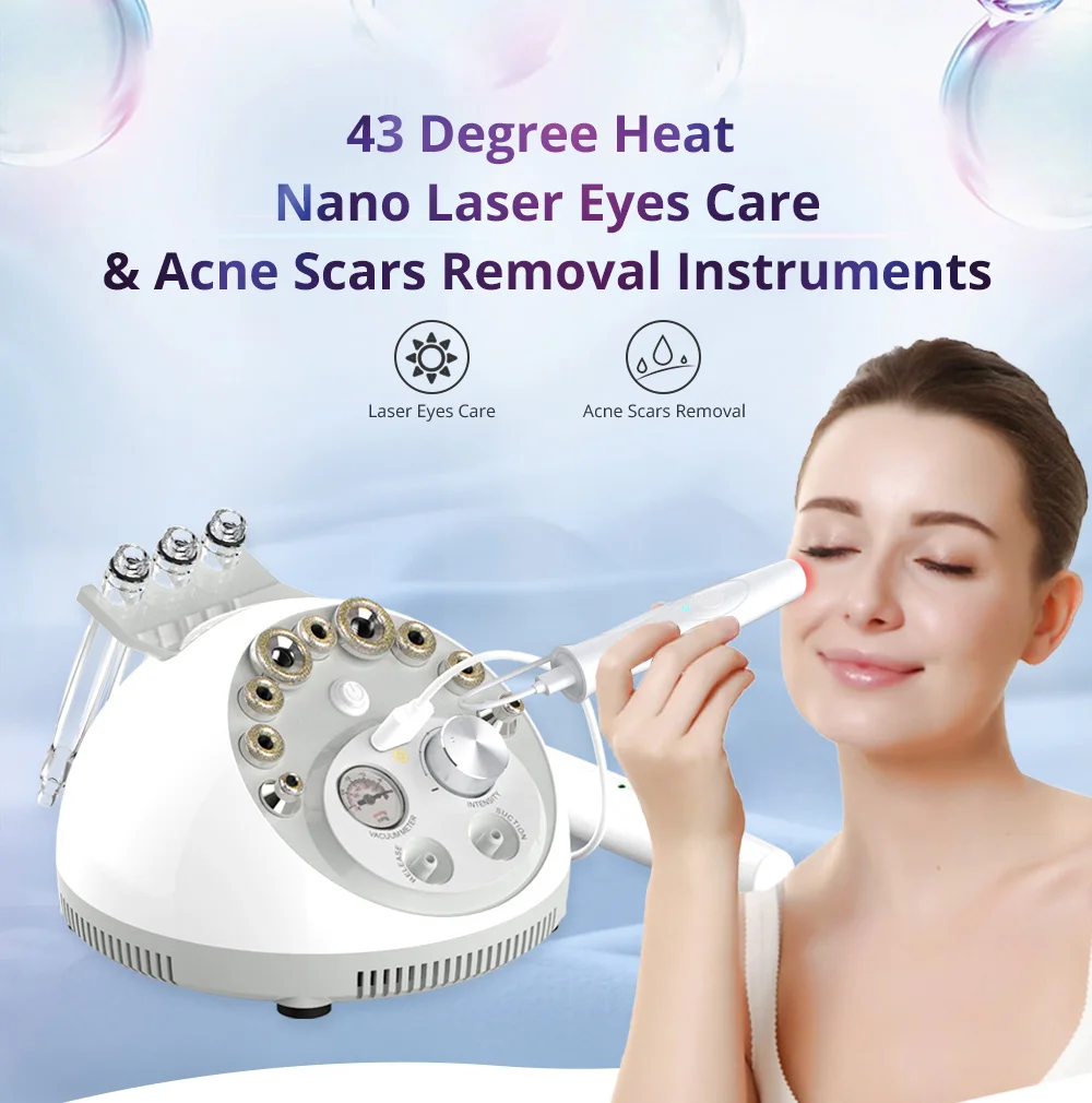 3合1钻石微晶磨皮减少皱纹皮肤提升年轻化抗衰老机面部美容设备家用