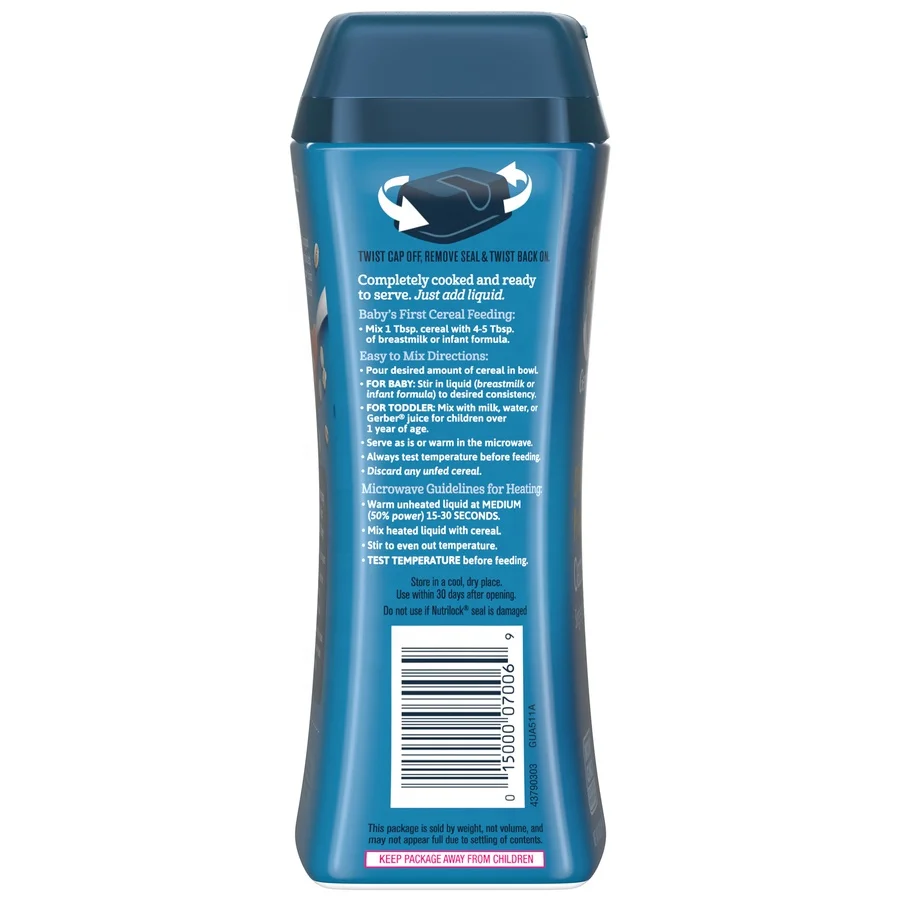 
Gerber DHA & Probiotic Oatmeal Baby Cereal 227Gram 