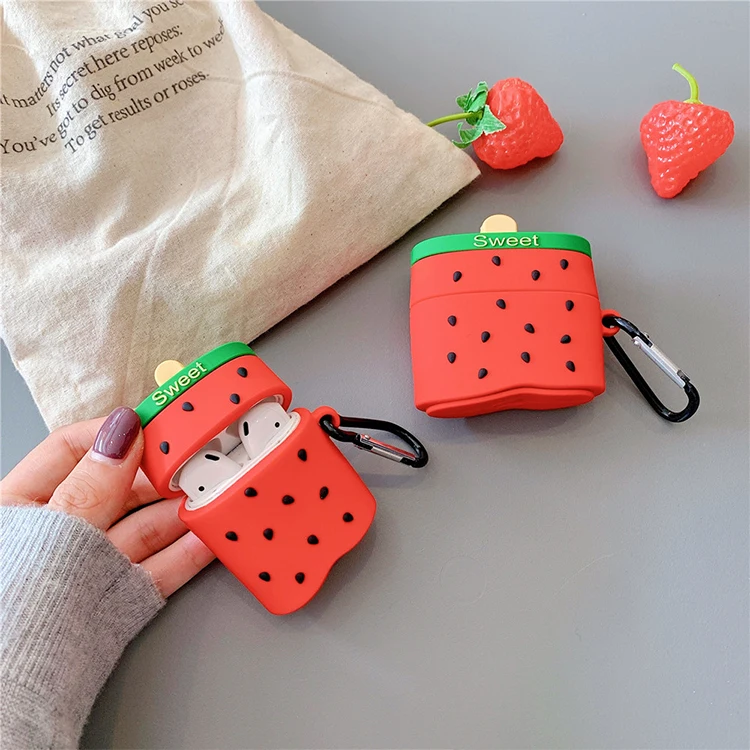 

Strawberry Ice Cream For Airpods Case Food For Airpod Case For Airpod Pro Cases, Mix colors