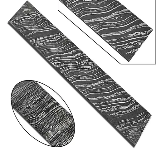 
CUSTOM HAND MADE DAMASCUS BILLET BAR WITH FIRE PATTERN FOR MAKING THE BEST QUALITY KNIFE 