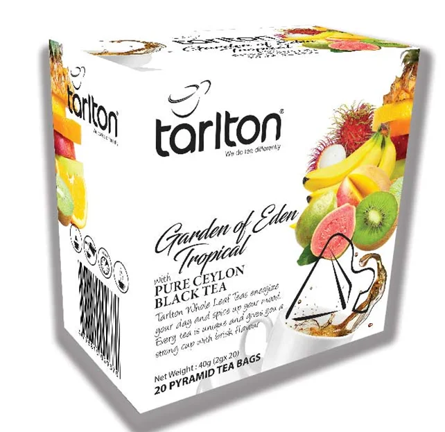 
Pure Ceylon Black Tea in Pyramid Tea Bags // English Breakfast // Biodegradable Pyramid Bags & Private Label Available 