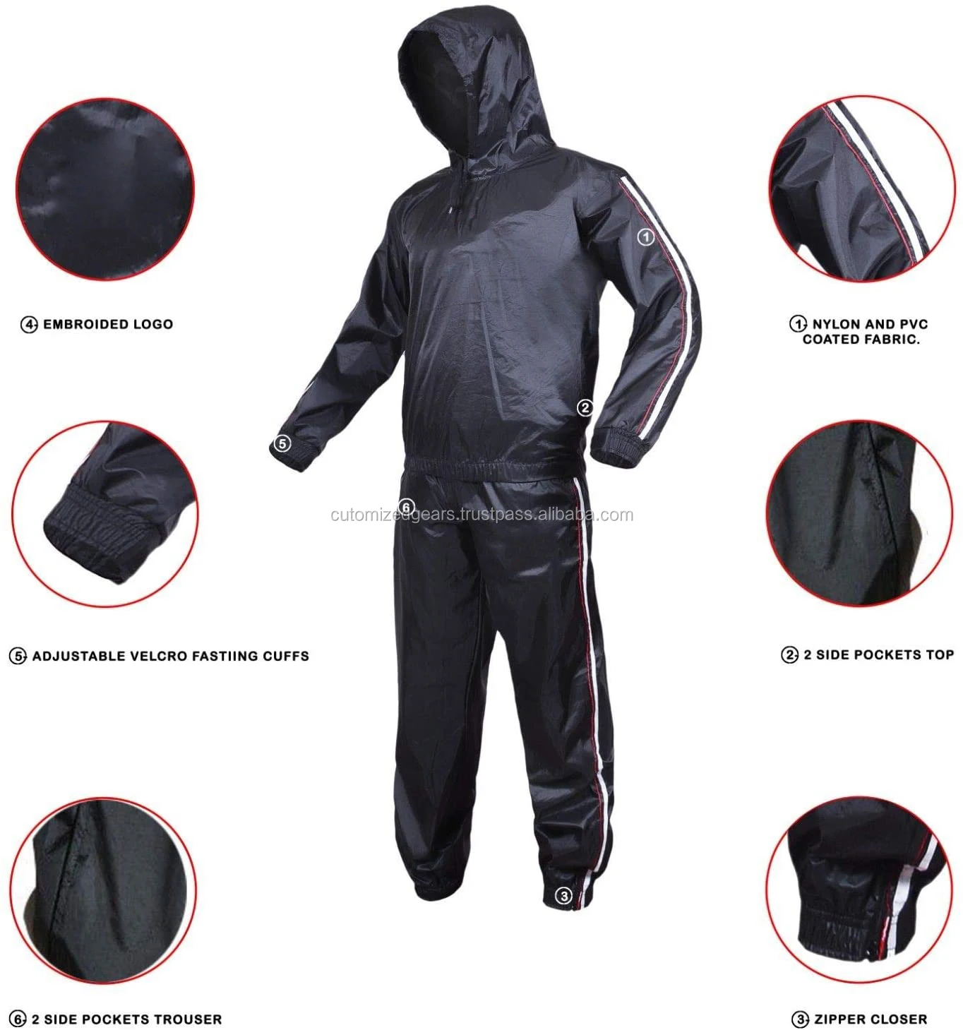 High Quality Men Women Premium Pvc Material Water Proof Color Size