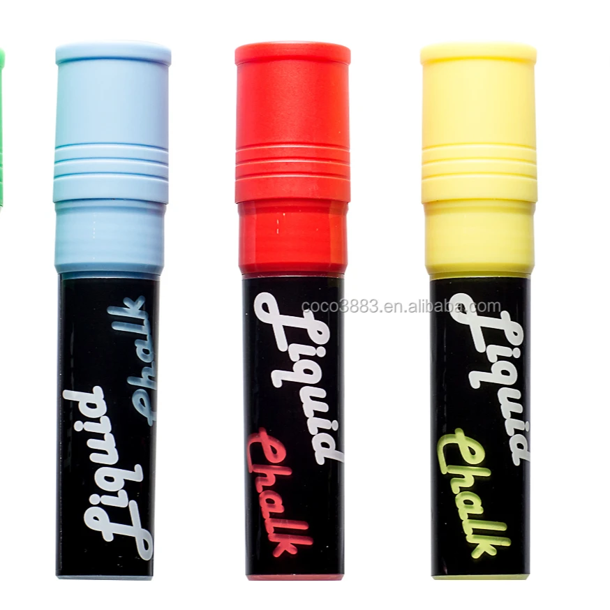 

Best glass decoration Fluorescent colors Water Based 20 MM glass chalk pen