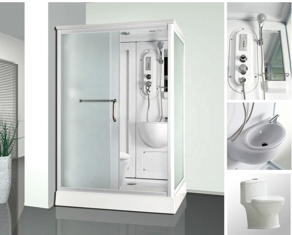 
combo function rectangle portable shower and toilet cabin  (60550404014)