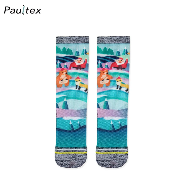 Winter Christmas 360 digital printing socks
