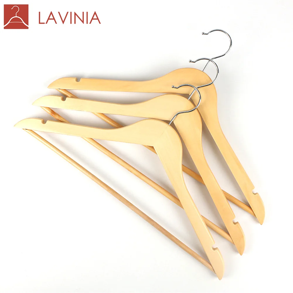 

American Market Hot Sale Wooden Suit Hanger Display Rack, Any color