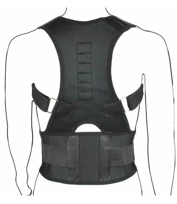 

Adult Posture and Hunchback Magnetic Spinal Correction Belt, Black nude