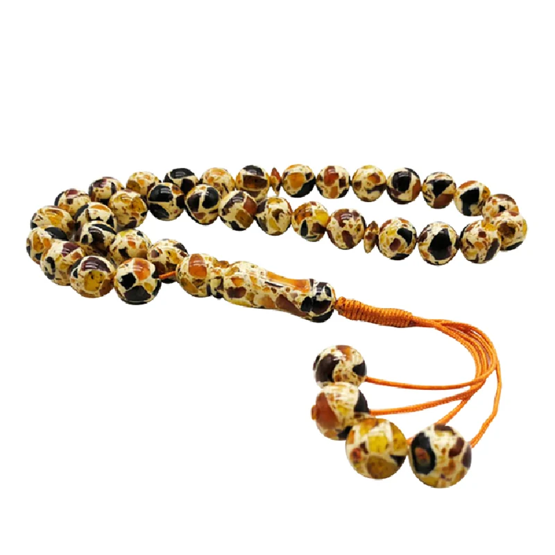 

Tasbih Fragrance Amber Yellow Color resin misbaha Islamic Rosary Beads Mulsim Aroma Bracelet arabic fashion accessories eid gift