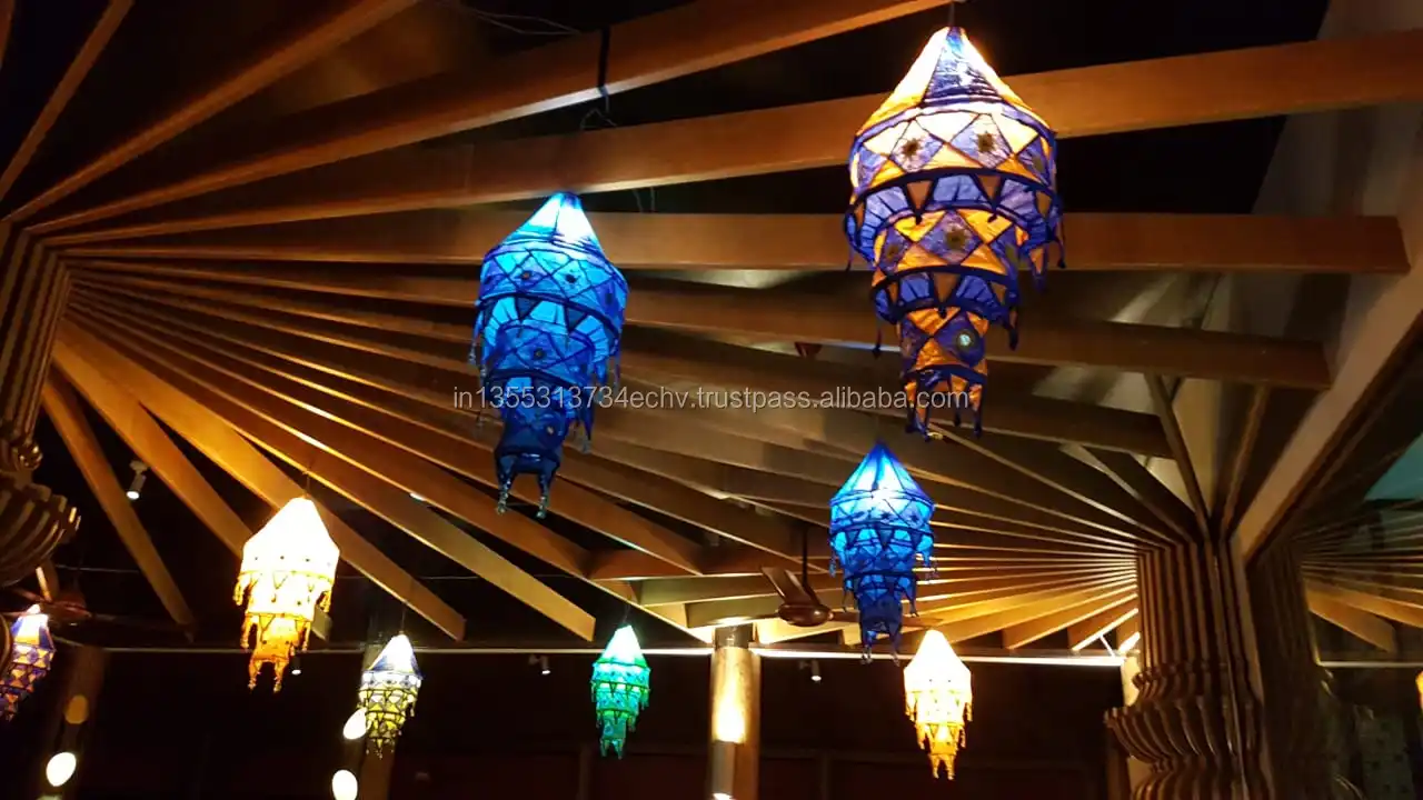 Decorative Lanterns Collapsible Ethnic Ceiling Chandelier Home Decor Lampshades Fabric Lamps Christmas Gifts Items Traditional Vintage Look Decorative Lanterns Collapsible Ethnic Ceiling Chandelier Home Decor Lampshades Fabric Lamps Christmas Gifts Items Traditional Vintage Look