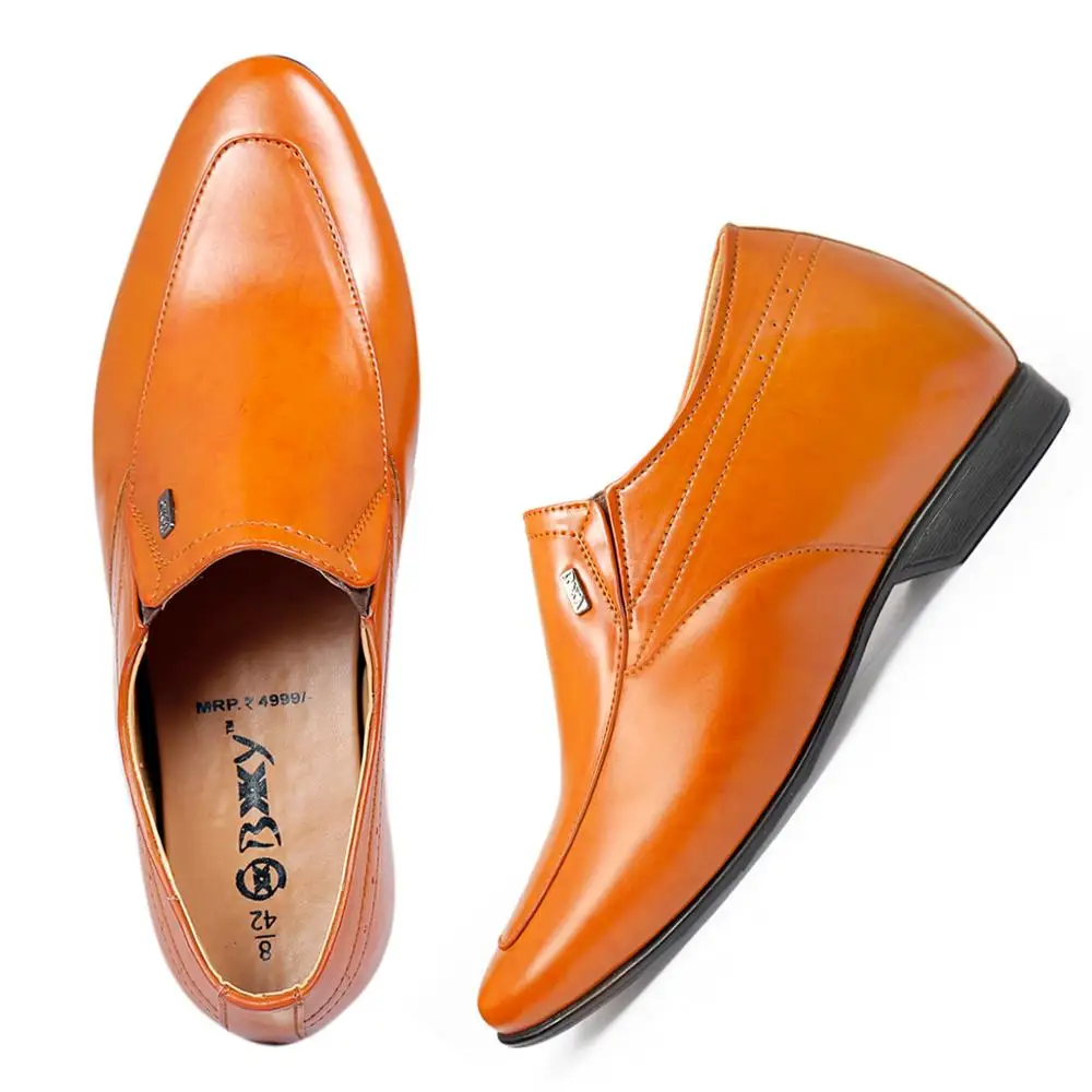 
High quality height increasing delicate hand stitches pu soles men elevator shoes 