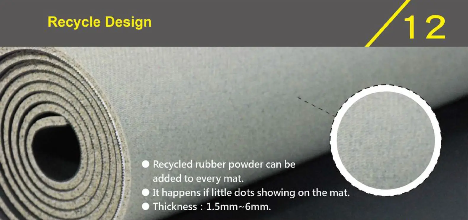 Anti Slip Eco Friendly Rubber Recycle Yoga Mat Buy Biodegradable