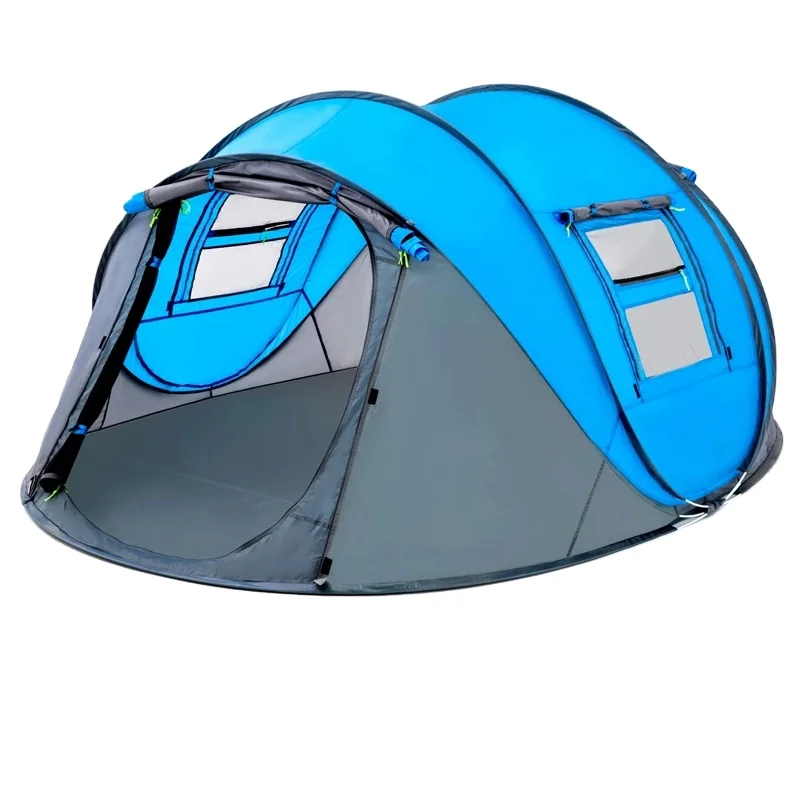 

Open tent Throw pop up tents Outdoor camping Hiking automatic season Tent Speed Rainproof Family Beach large space Free shipping