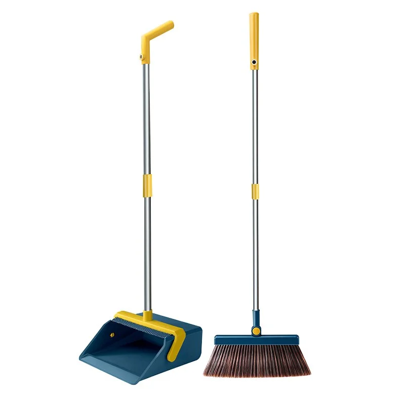 

JOYBOS Broom and dustpan set combination broom household sweeping broom magnetic folfing wiper magic sweeping hair artifact