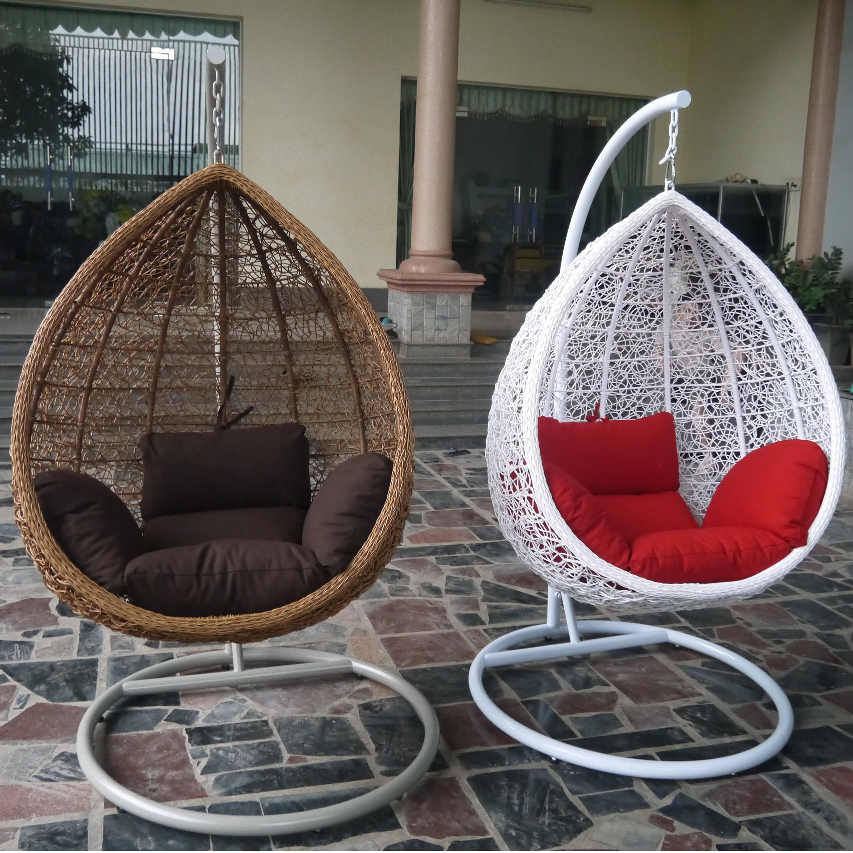 Best Selling Patio Wicker Outdoor Rattan Garden Brown Color Swing Hanging Egg Chair Furniture Buy Outdoor Rattan Hanging Egg Chair Outdoor Swing Egg