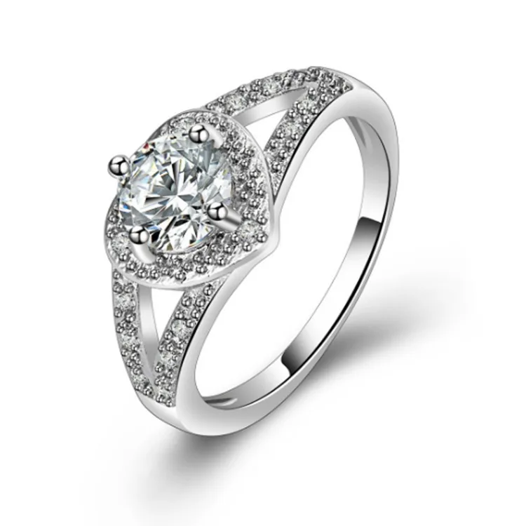 

Hot Selling Fashion traditional chinese wedding rings silver gemstone chocolate cz ring