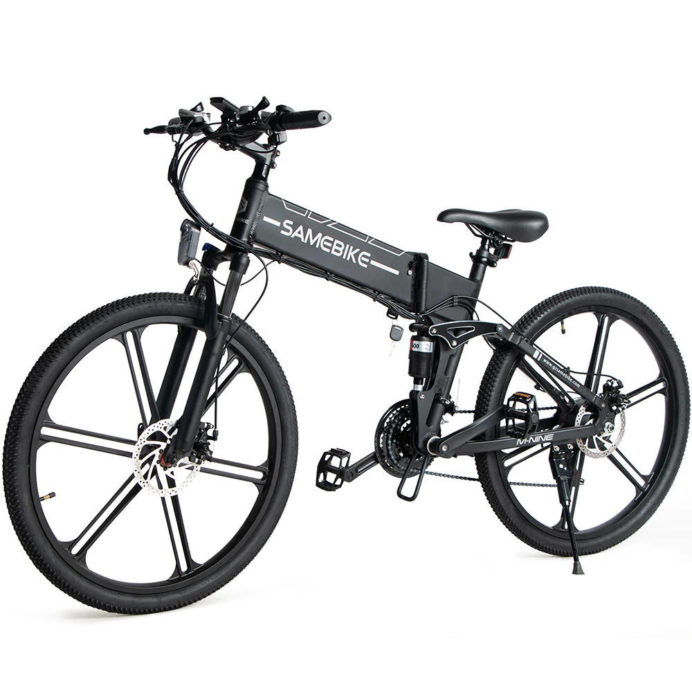 

2021 26" Inch 48V 10AH 500W SHIMANO 21 Speeds High Quality Folding Electric Mountain Bike Road Bicycle