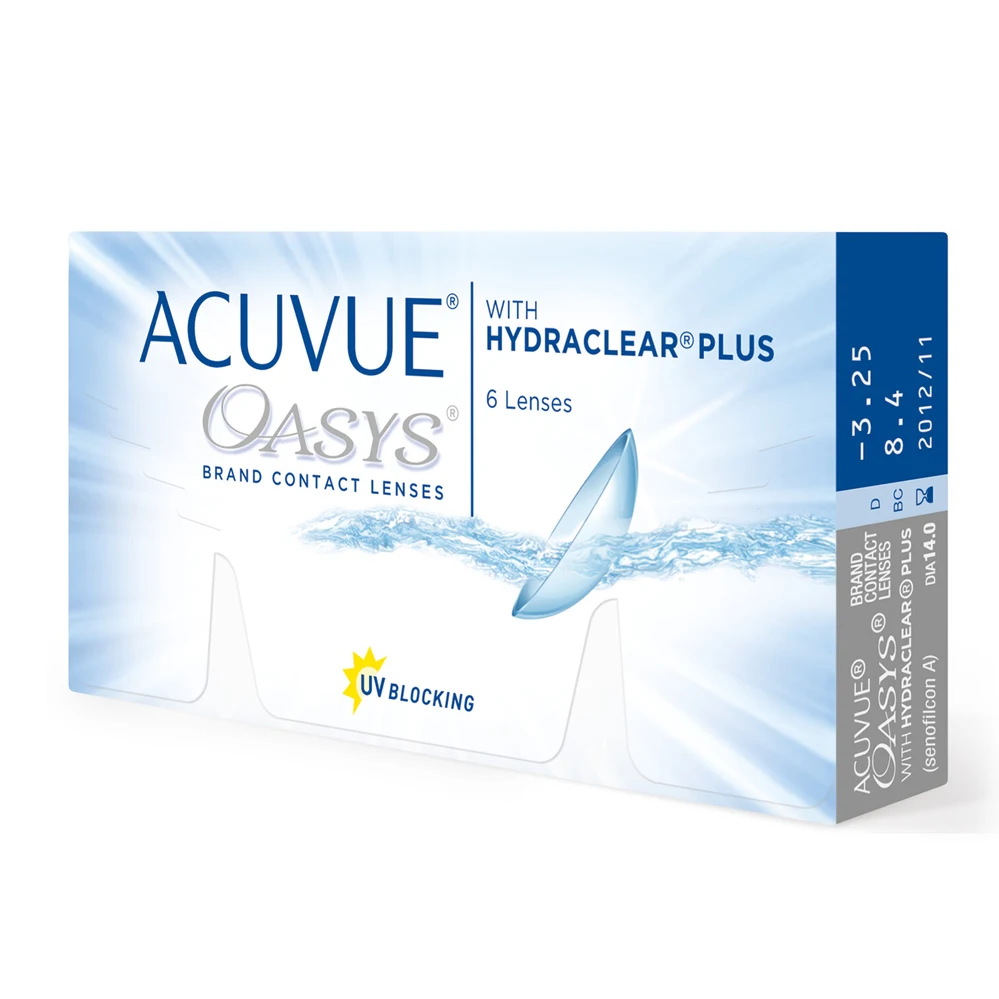 

Acuvue Oasys 6pcs 2 weeks Johnson & Johnson bi-weekly disposable Soft contact lenses for extended wear