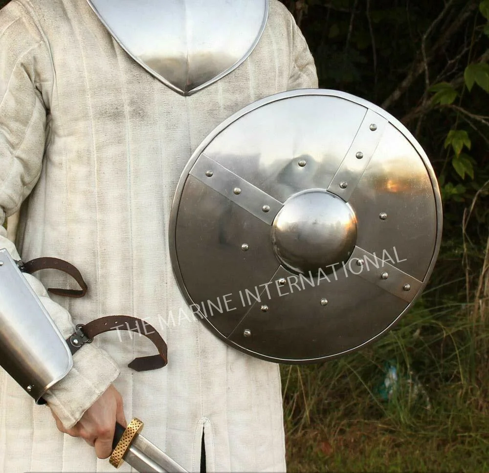 Details about   Medieval Shield 30" Battle Reenactment Steel Armor Collectible Black HALLOWEEN 