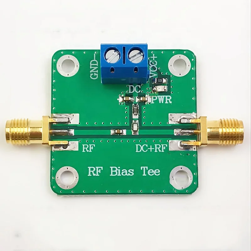 
Taidacent RF Microwave Bias Active antenna RF Power Supply Mains DC-blocker DC Feed RF Bias Tee 10-6000MHz Amplifier DC Bias 