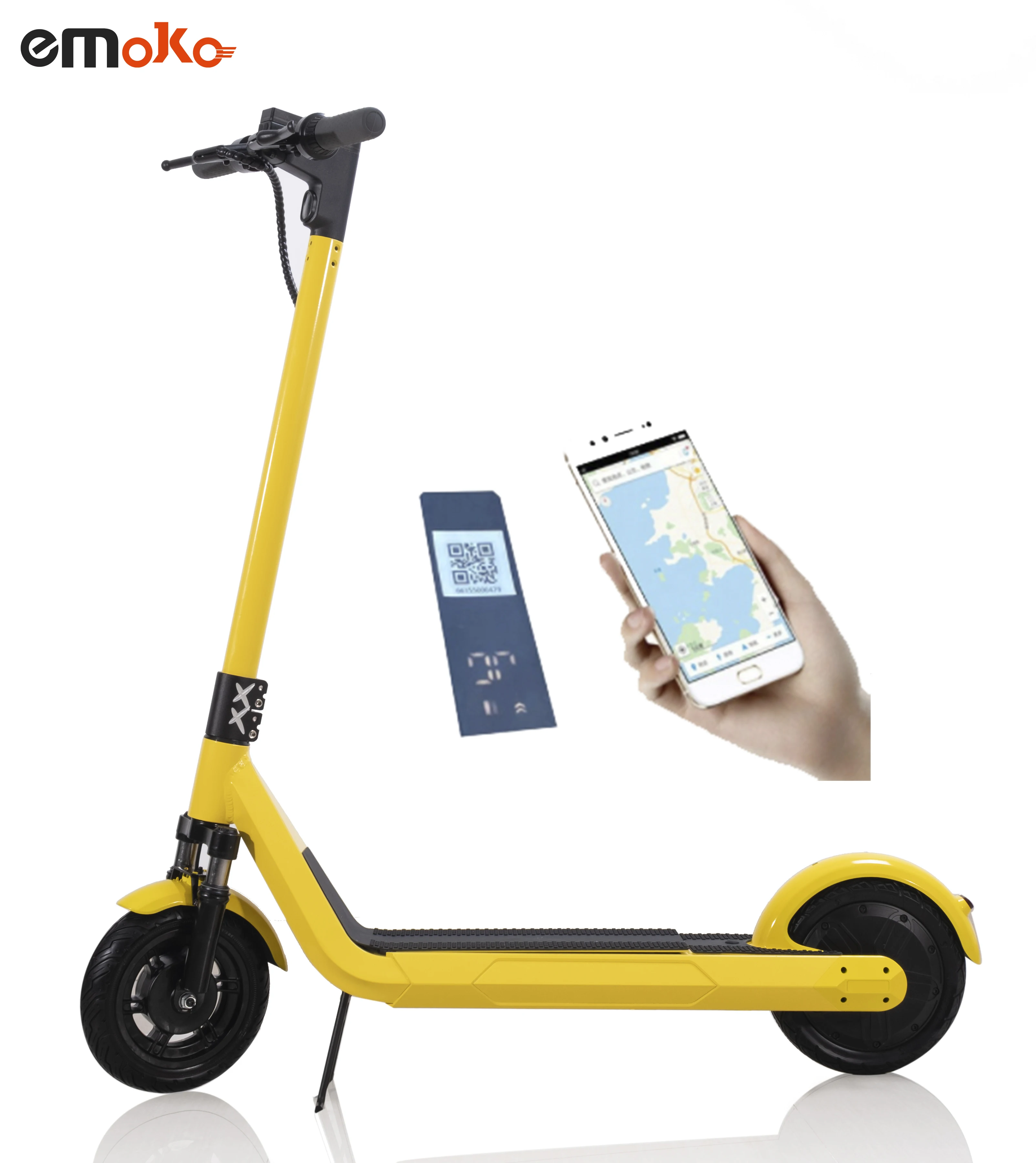 

OEM Saudi Arabia GPS shared scooter with 10 inch removable battery public sharing scooters with IOT device smart helmet