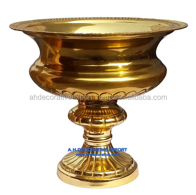 Metal Gold Flower Urns Vase & Column For Wedding Centerpieces Wholesale