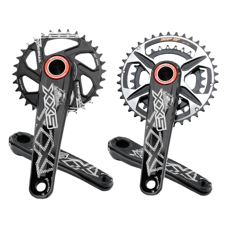 

Mtb Bike CrankSet With Bottom Bracket Chain Wheel 104 BCD Crank Set Connecting Rods For Bicycle Parts Hollowtech Power Meter