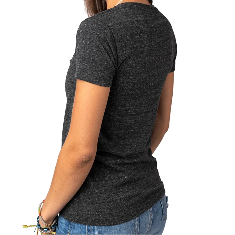 Custom Womens Black V Neck Tshirt Ladys Vintage Wash T Shirt - Buy T ...