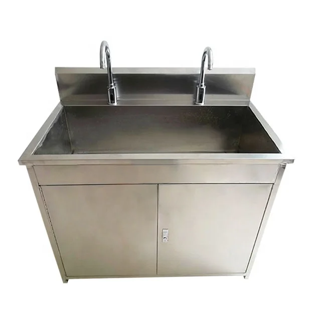
SS304 stainless steel medical hand basin with induction faucet 